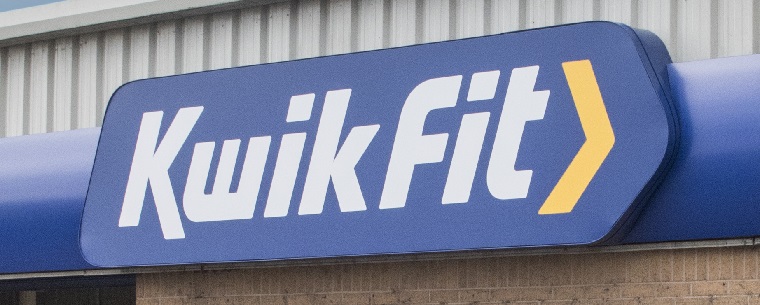 Kwik Fit signage on centre