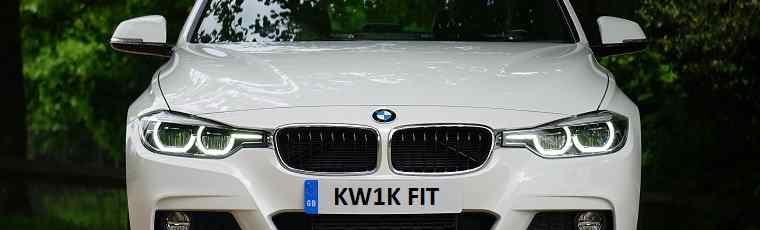 BMW with Kwik Fit number plate
