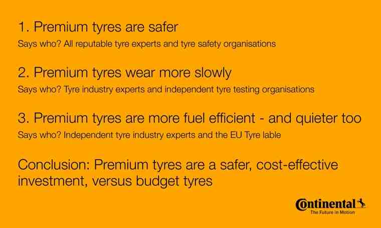Premium tyre advantages