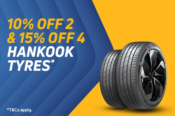 15% off 4 Hankook Tyres