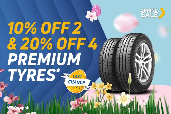 20% off 4 Premium Tyres