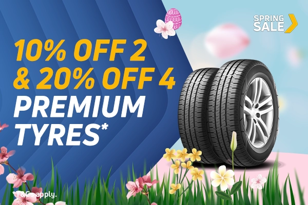 20% off 4 Premium Tyres