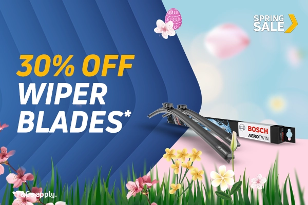 30% Off Wiper Blades