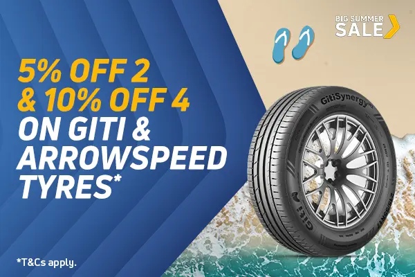 10% off 4 Arrowspeed & Giti Tyres