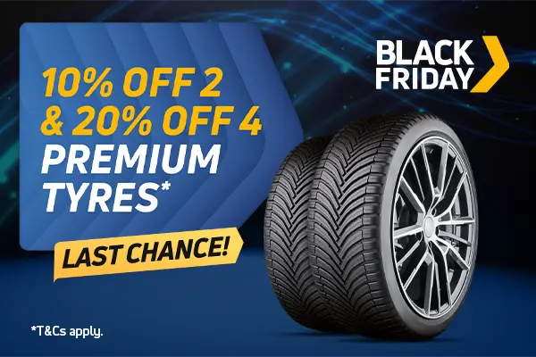 20% off 4 Premium Tyres