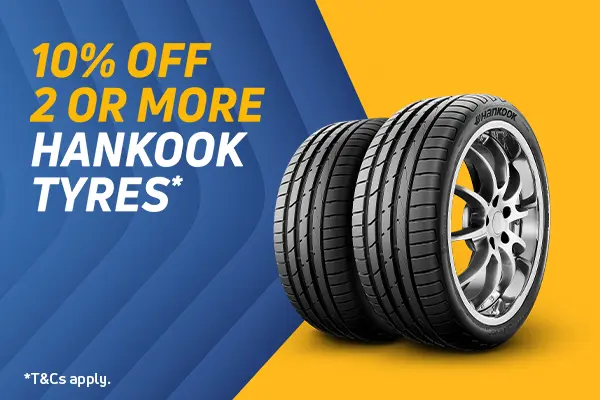 10% off 2 Hankook Tyres