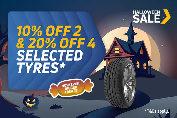 20% off 4 Selected Tyres