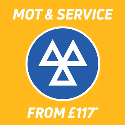 Save When You Book An MOT & Service Together! Prices from £117.