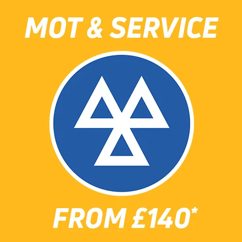 Save When You Book An MOT & Service Together! Prices from £140.