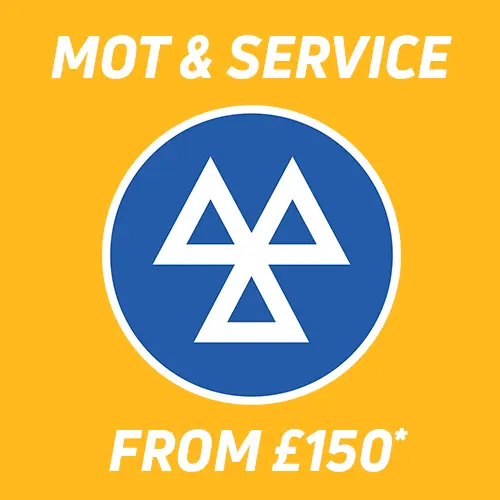 Save When You Book An MOT & Service Together! Prices from £150.