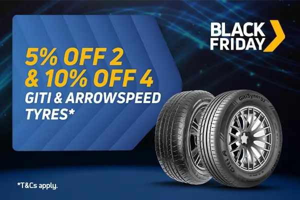 10% off 4 Arrowspeed & Giti Tyres