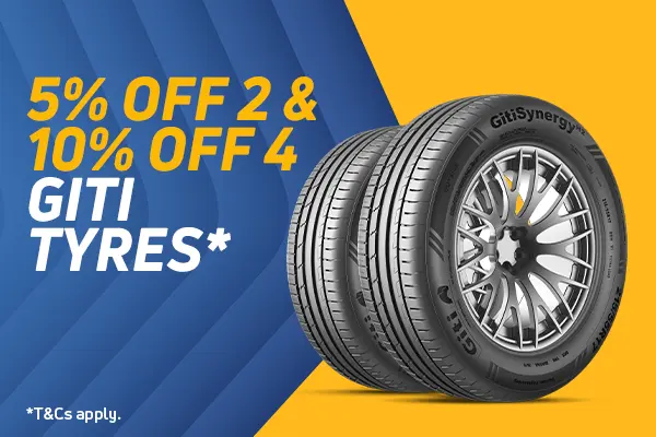 10% off 4 Giti Tyres