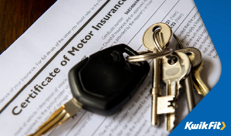 car keys on a tax document