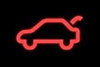 boot open warning light on car dashboard