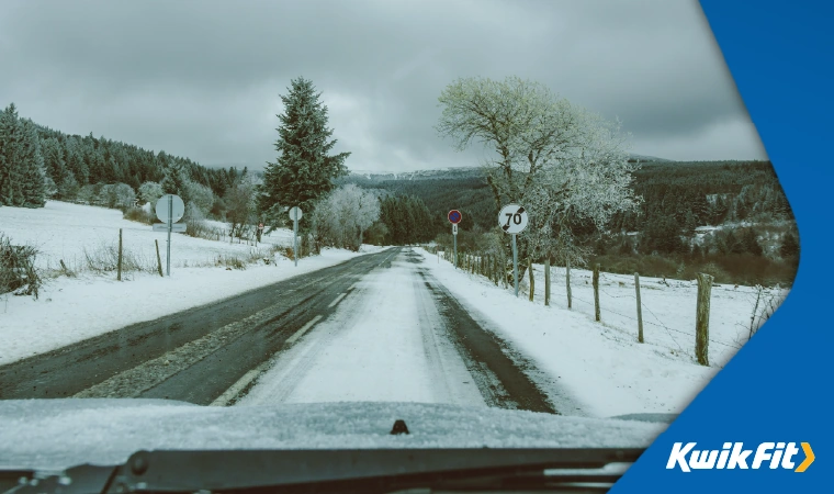 icy winter road