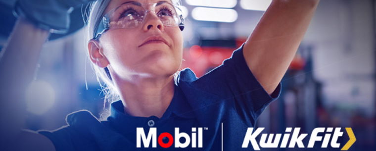 Kwik Fit and Mobil Oil Banner