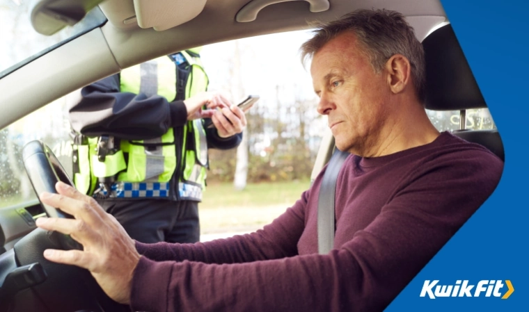 Man unhappy to be getting a fine for a motoring offence.