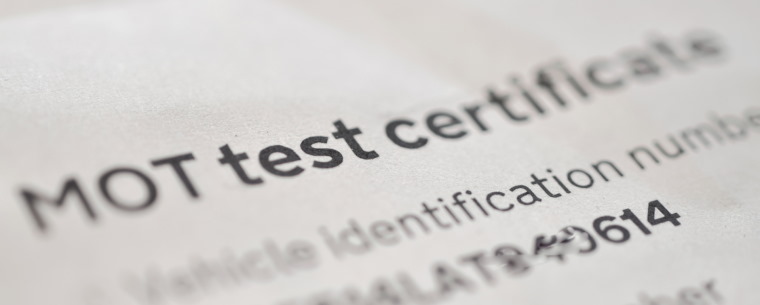 MOT test certificate