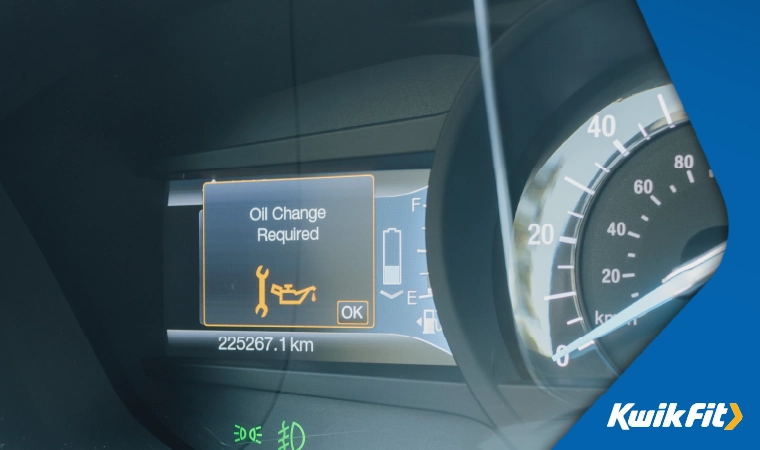 oil change warning light