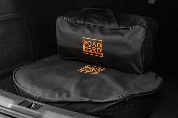 Road Hero kit in car boot