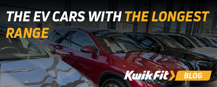 A line of electric cars