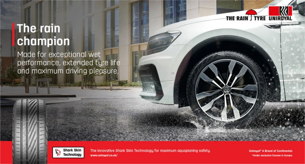 The Rain Tyre by Uniroyal.