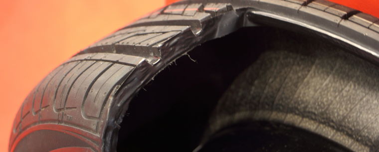 Cross Section of a Tubeless Tyre