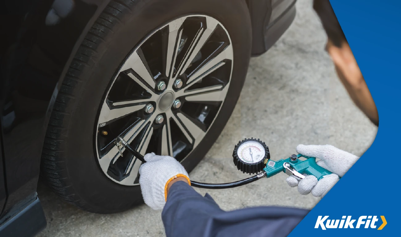 Tyre pressure check at home or at Kwik Fit