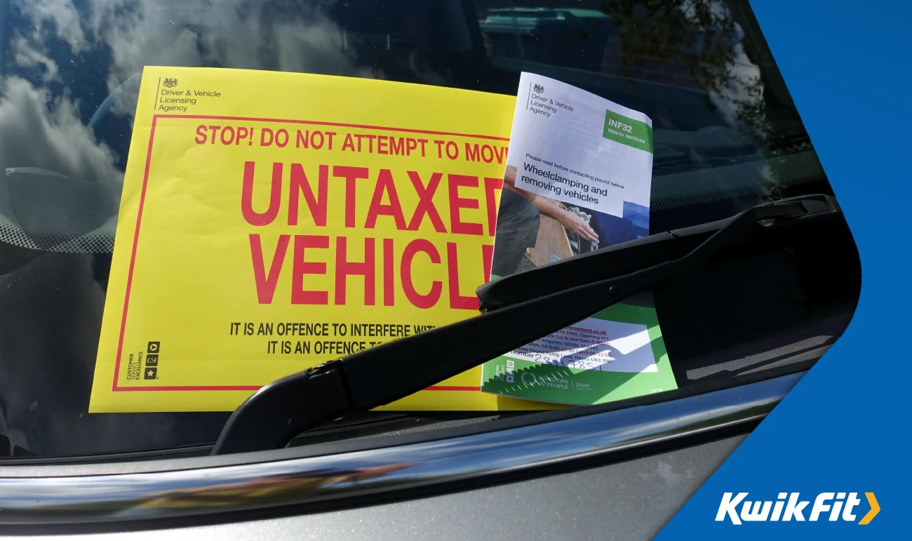 untaxed vehicle notice