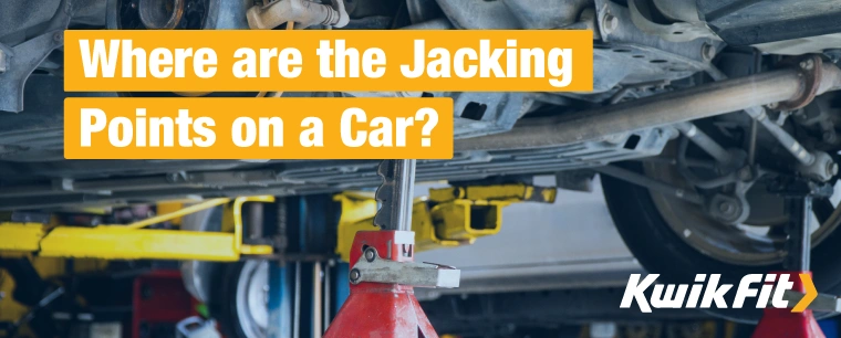Blog Banner showing a car raised onto jack stands.